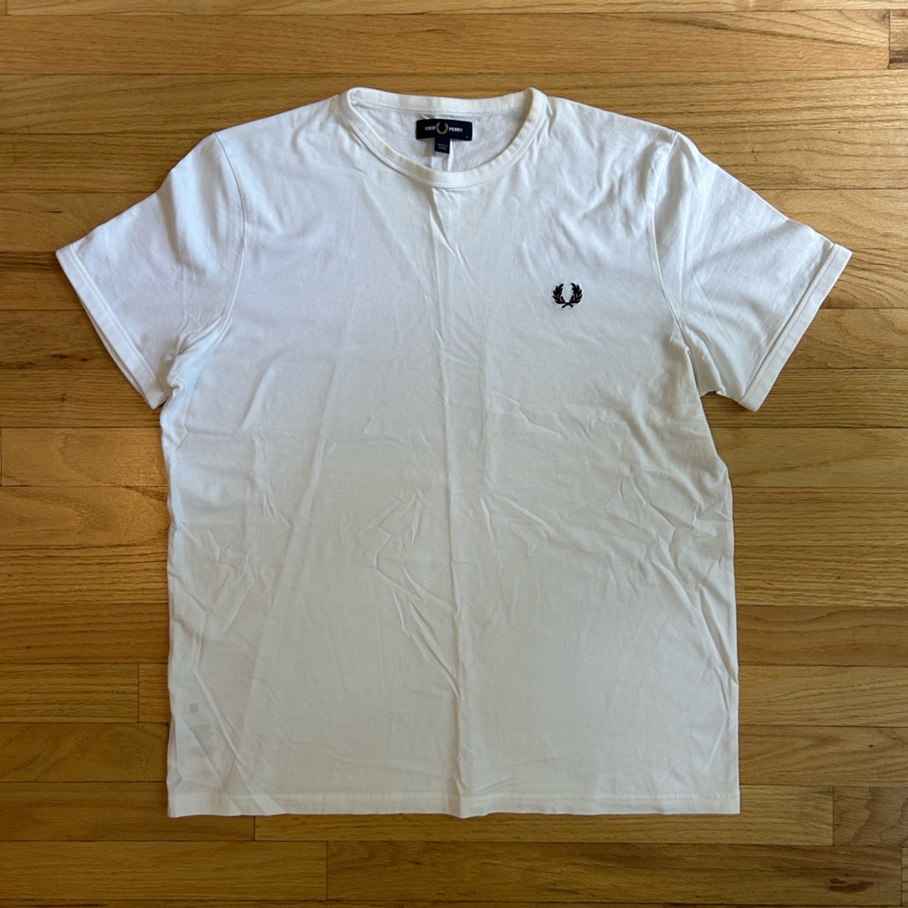 Fred Perry White Tee